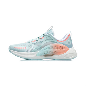 正品Lining李宁女子潮流休闲鞋弈星超凡透气跑步鞋时尚夏AGLR044