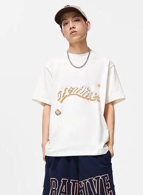 Lining/李宁秋季男子新款篮球系列圆领宽松透气短袖T恤AHST893