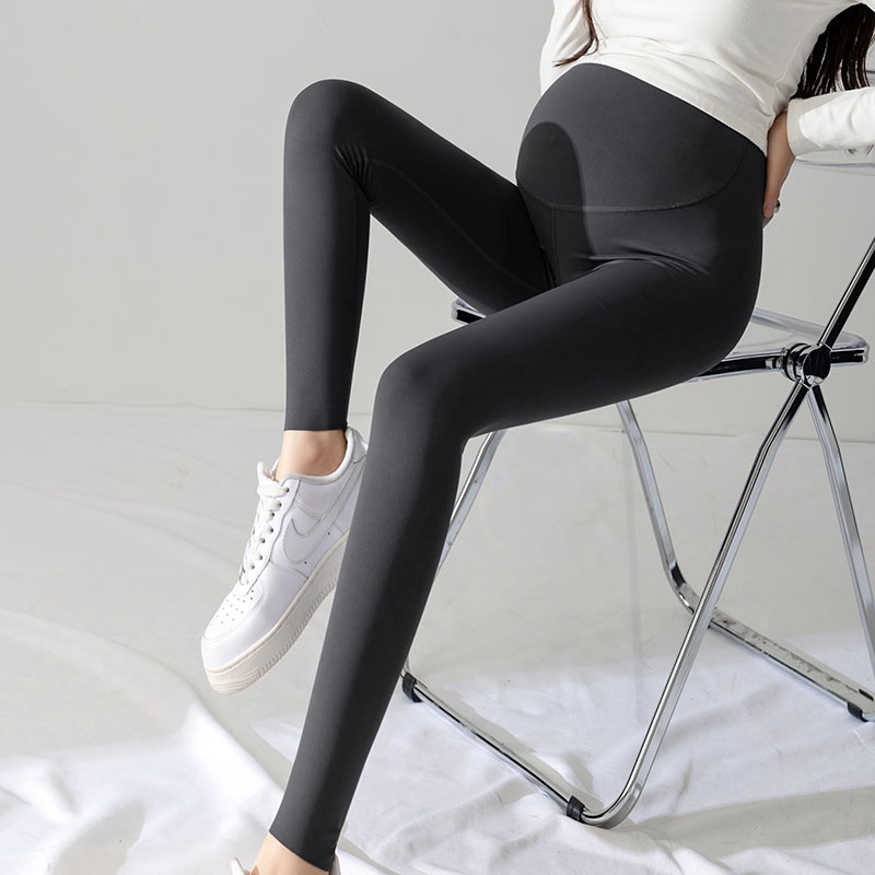 托腹無調節扣孕婦鯊魚褲外穿薄款