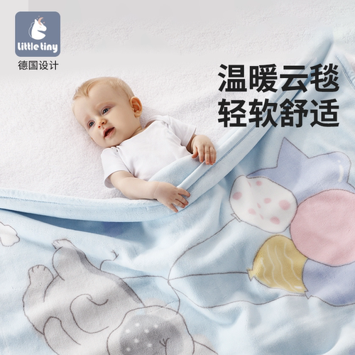 little婴儿盖毯超短绒毛毯
