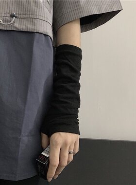 手套暗黑风袖套防晒酷潮流原宿风