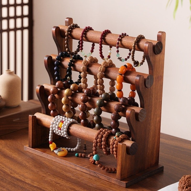 手串架文玩手链首饰发圈挂架放置水晶佛珠木质复古收纳架子道具,饰品/流行首饰/时尚饰品新,首饰展示架,淘宝优惠券,粉丝福利购,淘宝优惠卷