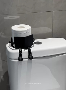 【拉屎搭子】看书小人卷筒卫生纸架家用化妆室厕所纸巾架创意3D打