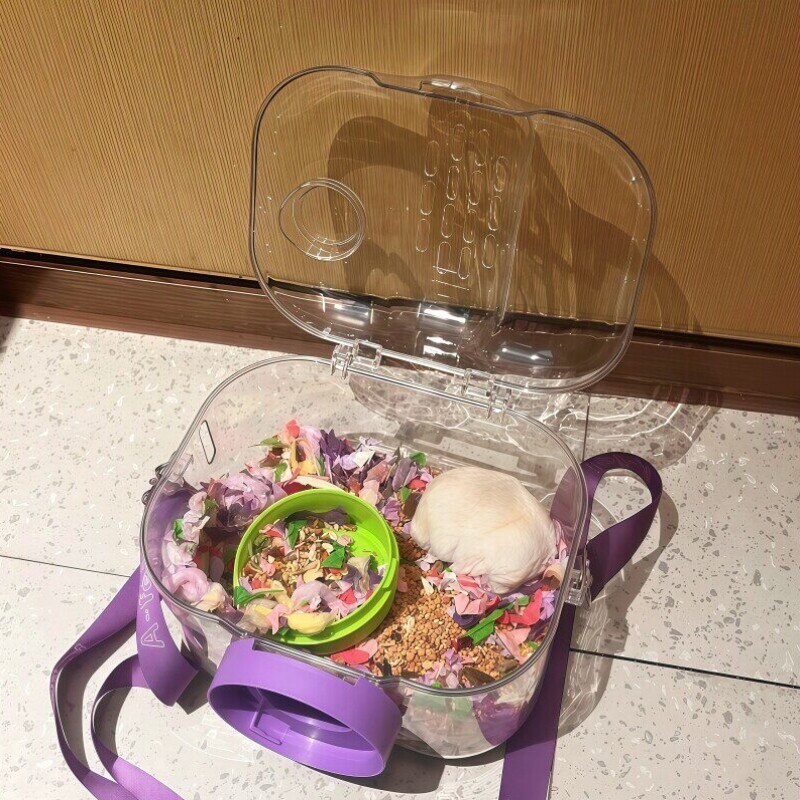 【仓鼠外带笼】便携外出外带包金丝熊蜜袋鼬花枝鼠小宠相机外带包