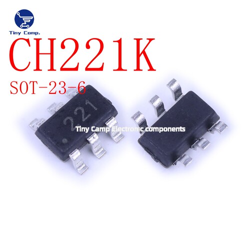 正品保障CH221K SOT-23-6 USB PD多快充电源取电协议芯片现货实拍