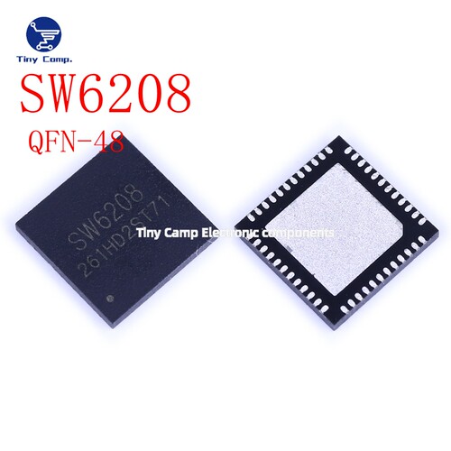 正品直拍 SW6208 QFN-48 全集成双向快充移动电源单芯片SOC