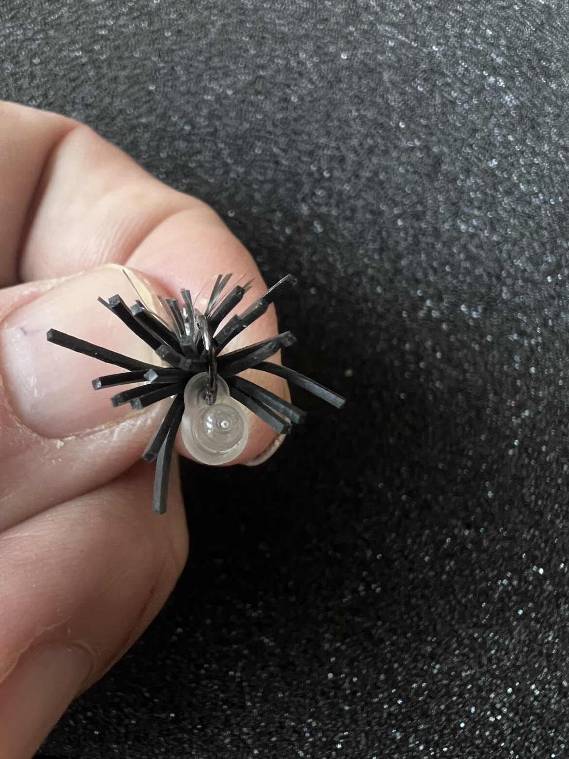 7克带噪音管飞蝇溪流铅头钩vmc