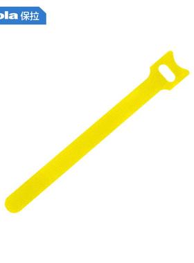 保拉Paola魔术贴扎带黄色150mm50条线缆收纳固定整理线捆线带8751