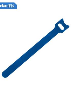 保拉Paola魔术贴扎带蓝色150mm50条线缆收纳固定整理线捆线带8752