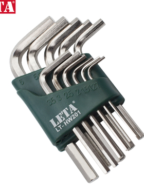勒塔LETA内六角扳手工具11件套公制内六角扳手内六方扳手LT-HW201