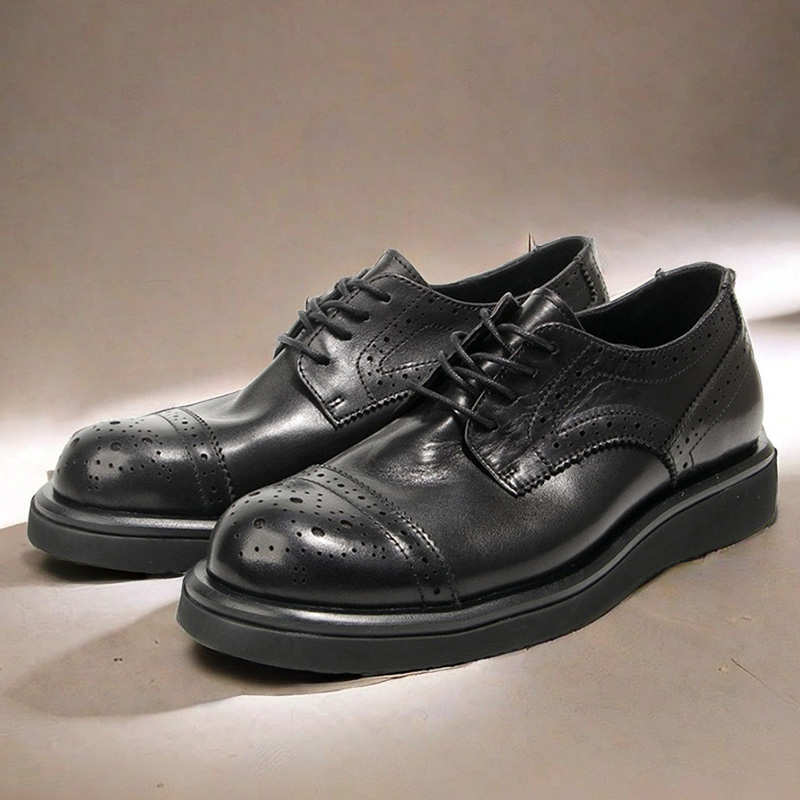 英伦雕花皮鞋正装商务布洛克鞋男