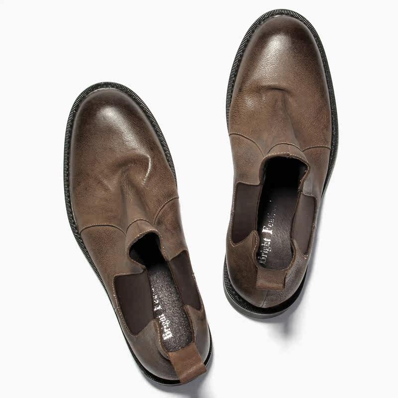 KIXSIZE意大利复古手工鞋 阿美咔叽潮流皮靴真皮短筒切尔西靴男靴|ruв категории Мужская обувь, 靴子, 切尔西靴 - от Buy2taobao.com для оказания профессиональной услуги покупки агента Taobao