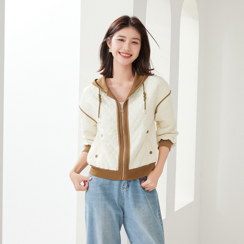 乔妮塔连帽时尚夹克宽松短外套