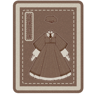 全款 包子猪lolita洋装 推理时代秋冬复古侦探毛呢连衣裙洛丽塔