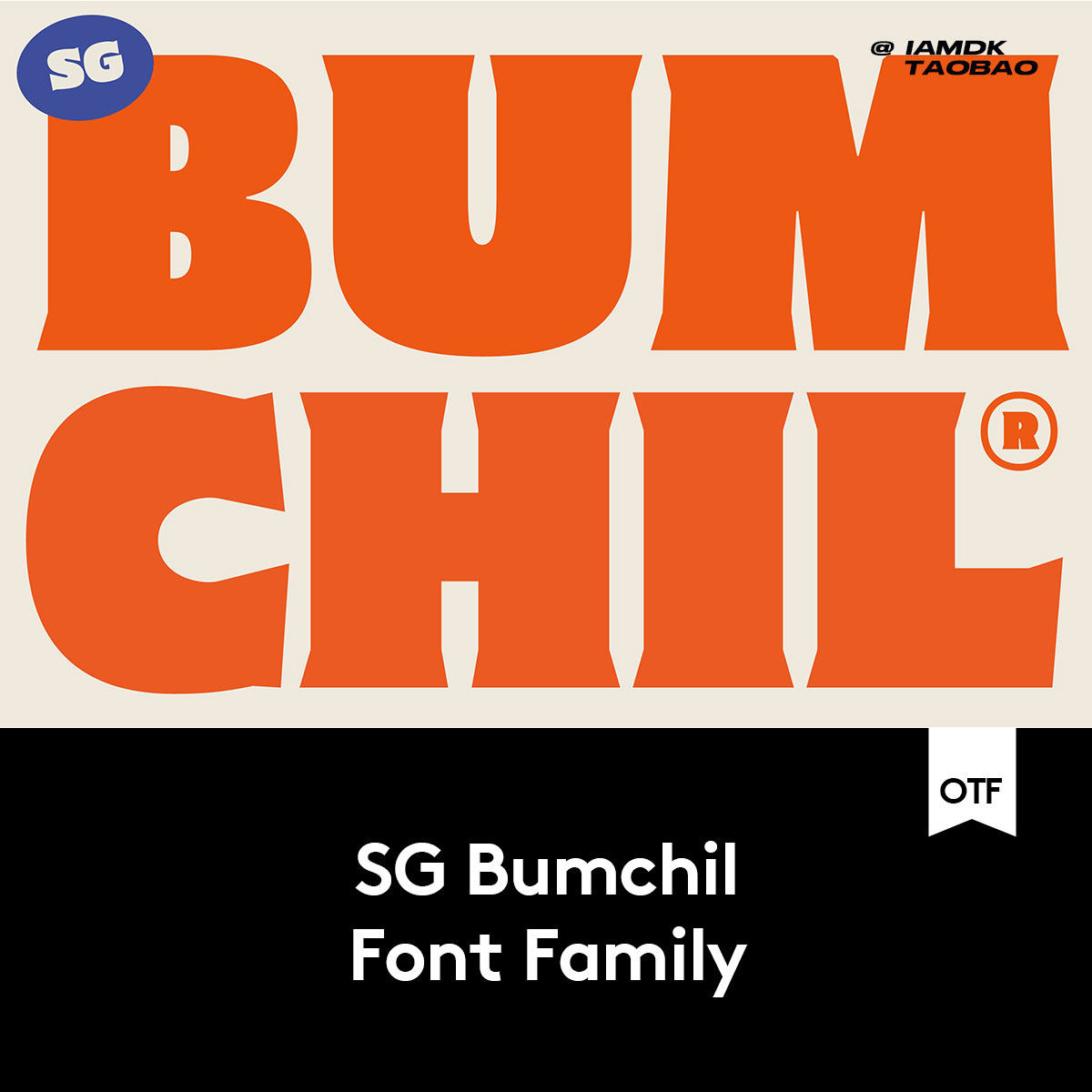 80年代复古逆反差卡通俏皮标题logo标签设计粗体衬线英文字体包