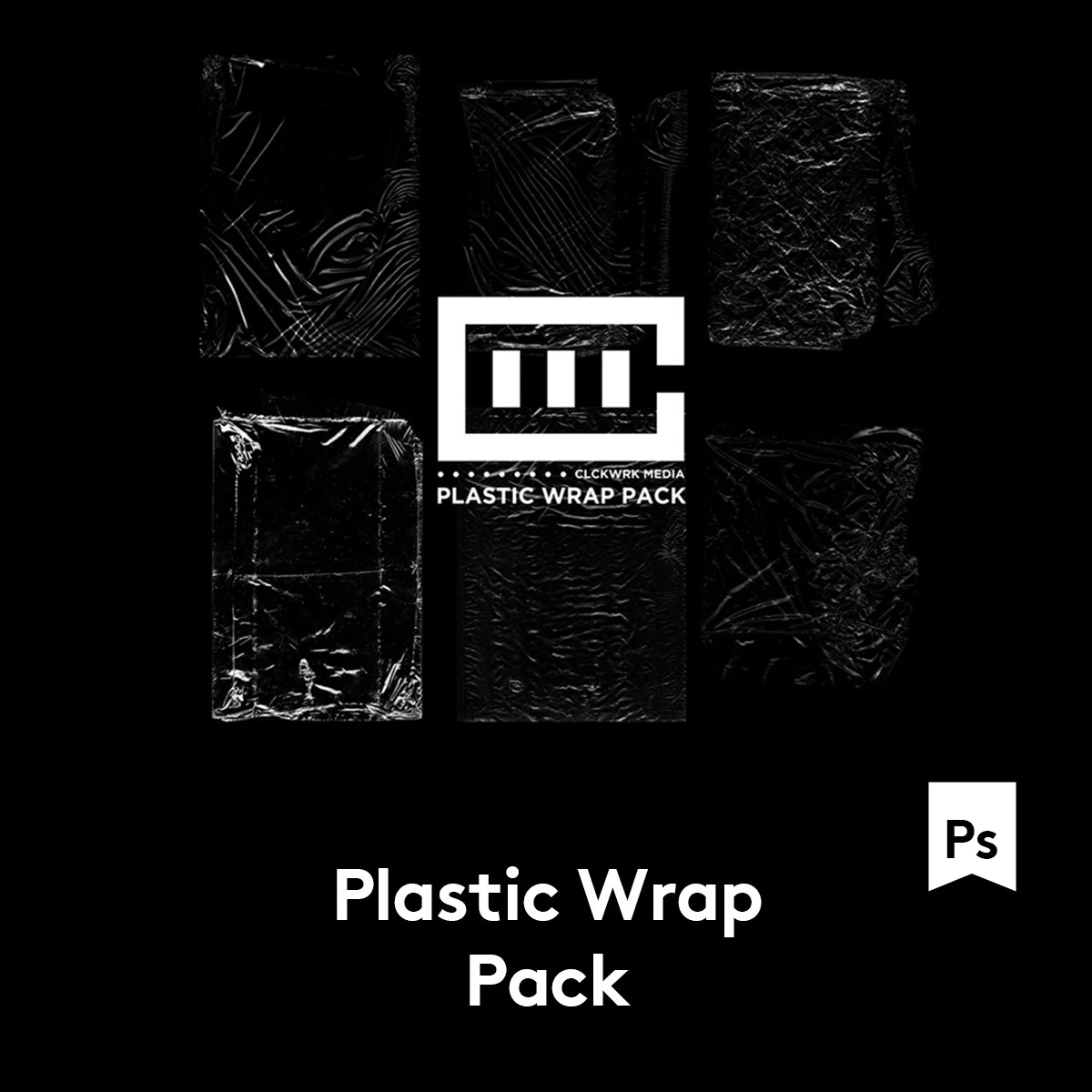 Plastic Wrap Pack 6款透明保鲜塑料膜PS设计素材集 B2020101504