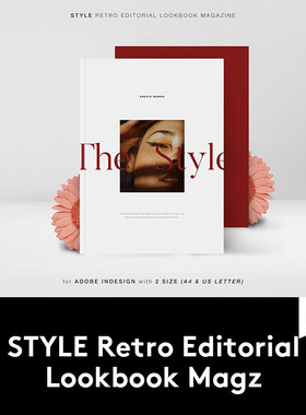 极简主义时尚女性服饰珠宝首饰画册INDD模板杂志图文排版ID素材