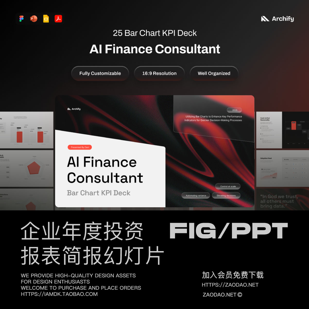 25页企业投资业绩年度简报报表项目策划幻灯片设计ppt/figma模板