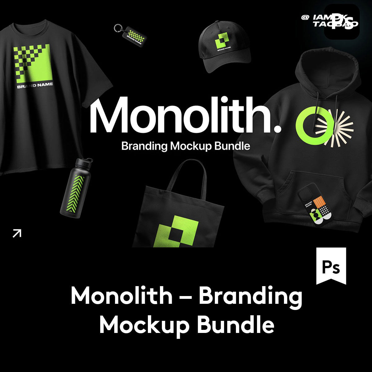 前卫品牌VI设计衣服卫衣杯子帆布袋办公用品展示效果图PS贴图样机