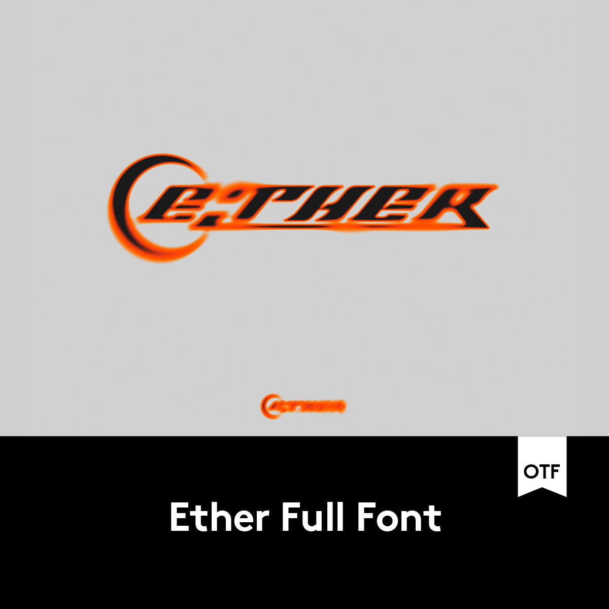 潮流酸性工业风未来机能徽标标题logo设计英文字体 f2021070501