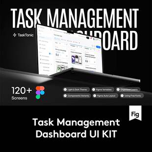 120+屏双配色项目任务管理代办事务软件APP UI界面设计Figma模板