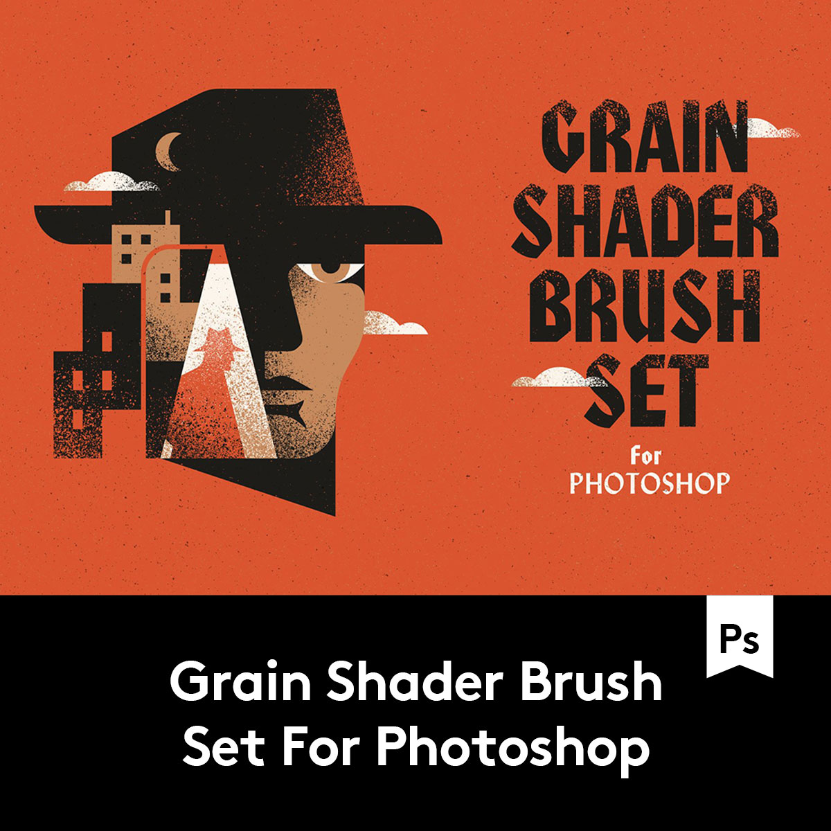 Grain Brush 39款时尚颗粒点状着色器PS笔刷设计素材 B2020121501