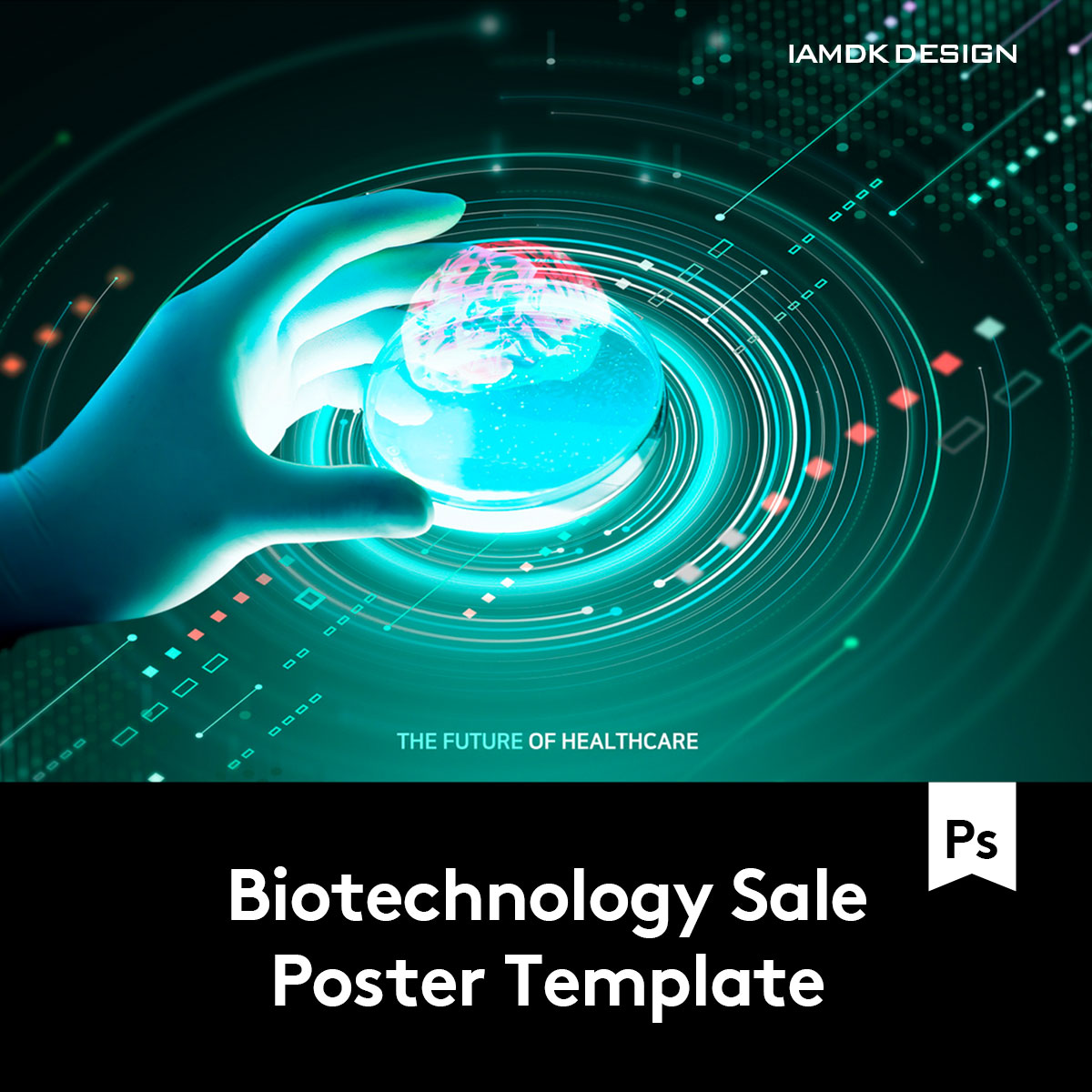 11款医疗生物科技医院医生海报传单设计PSD模板源文件G2021110101