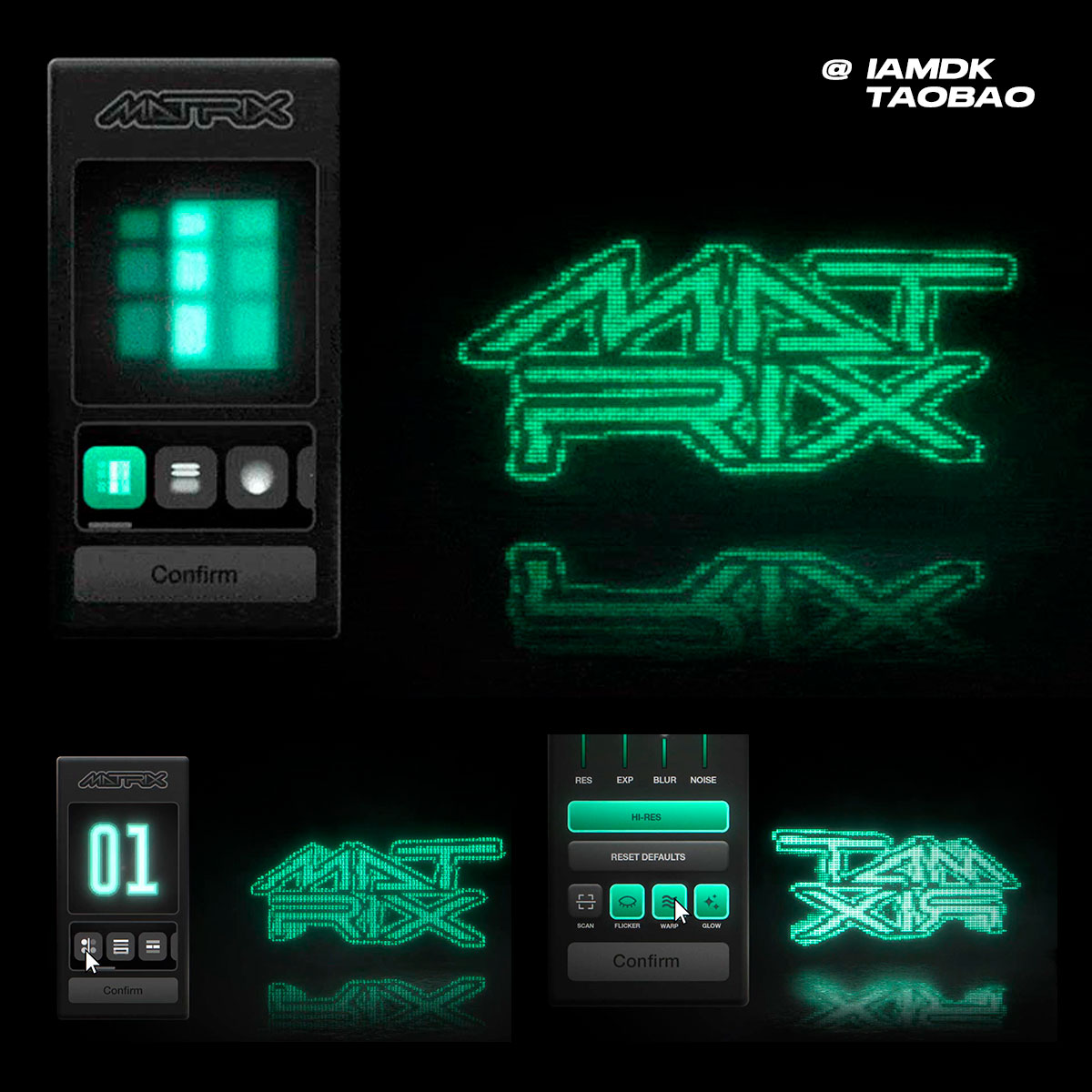 AE插件 复古赛博朋克CRT电视显像管屏失真像素化效果插件 Matrix