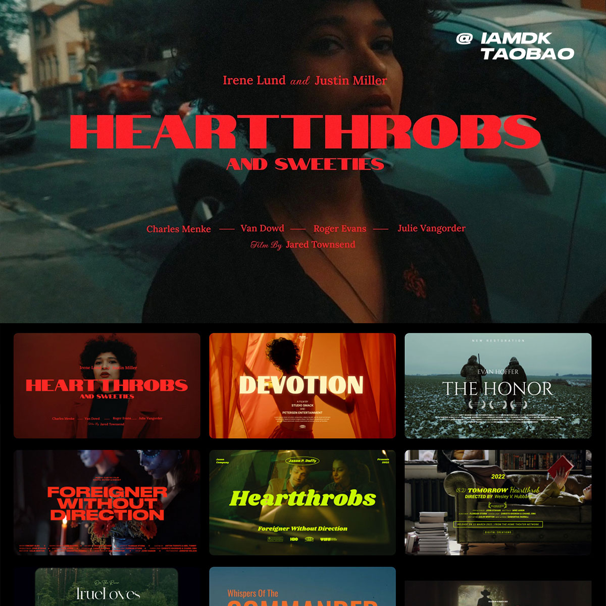 40组好莱坞电影剧院片名演员表片头海报标题动画AE/PR/PS模板