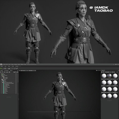 Maya+MD+ZB电影资产角色衣服建模制作视频教程 中英文字幕