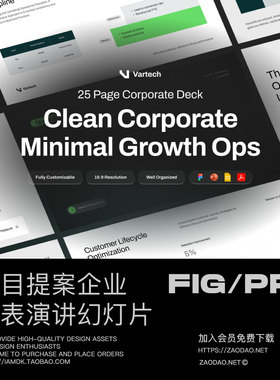 25页项目策划提案市场营销数据演讲稿设计ppt/figma幻灯片模板