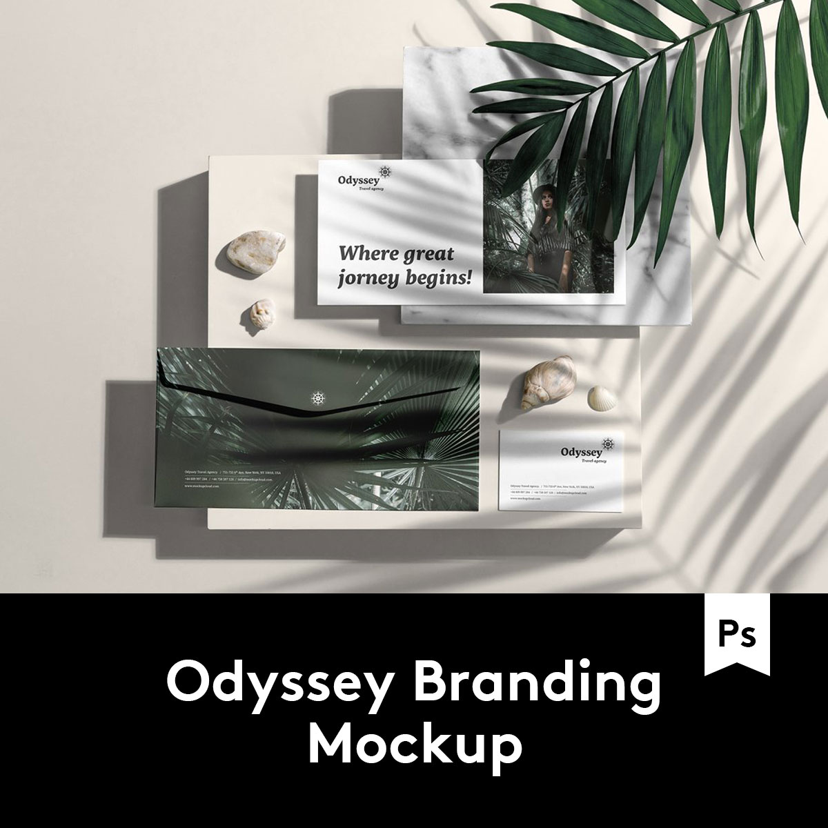 Odyssey Branding Mockup潮流品牌VI办公用品样机 M2020040507