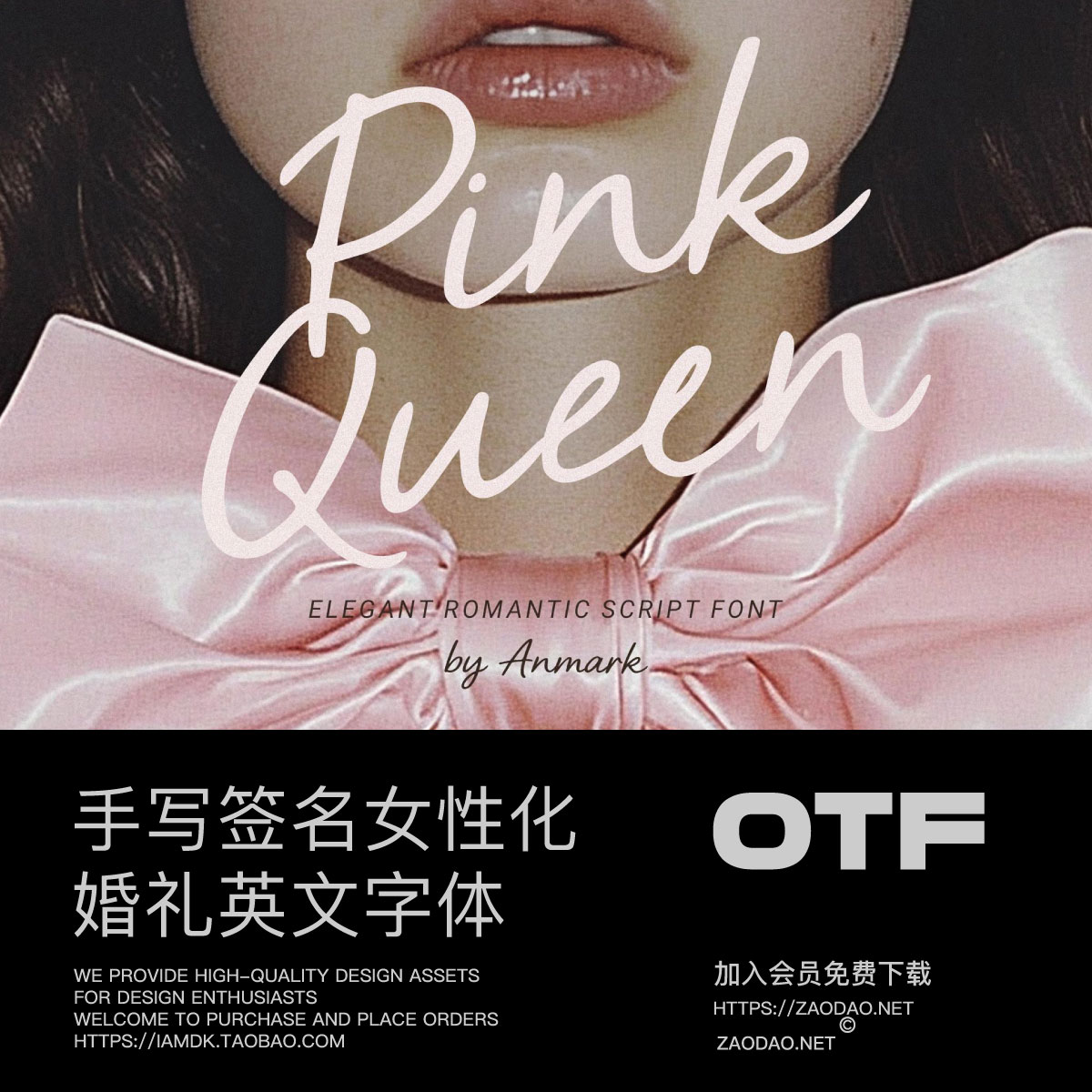 经典优雅女性化手写书法签名婚礼菜单品牌标题logo设计英文字体