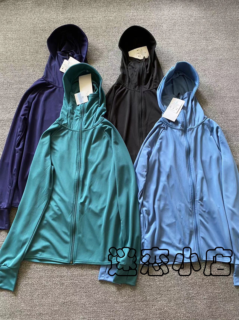 外贸日单速干吸汗连帽防晒衣男女同款户外防紫外线情侣皮肤衣大码