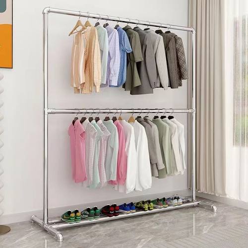 加厚镀锌钢晾衣架落地立