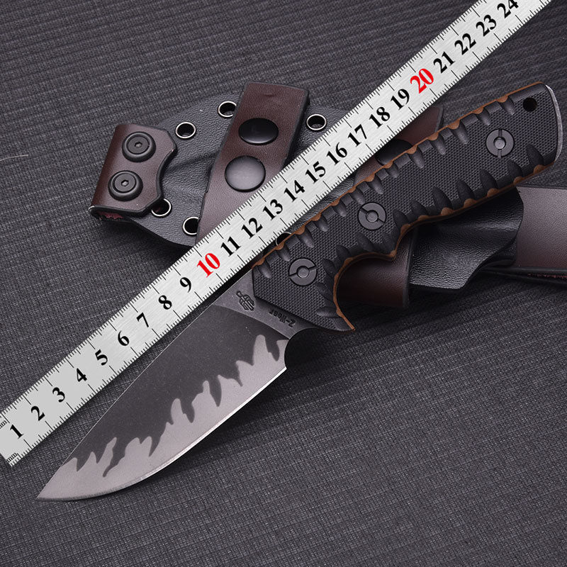 米勒兄弟M27刀一体龙骨户外进口钢直刀露营防身野外锋利高硬度