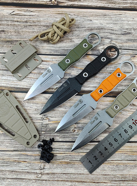 出口版俄罗斯基兹利亚尔Kizlyar户外便携防身手爪刀指环小刀K鞘套