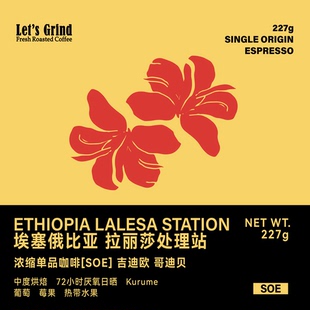 【LETSGRIND】埃塞SOE [拉丽莎处理站] 厌氧日晒浓缩咖啡豆227g