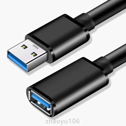 米usb30高速手机延长线5!/公对母网卡2.0/数据线.打印3无线充电1