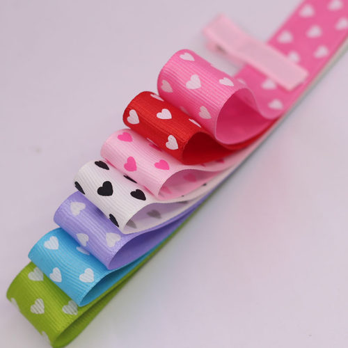 2.5厘米桃心螺纹带丝带