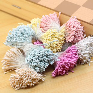 diy发饰头饰材料和风哑光花蕊 蝴蝶结花朵手工发夹头花配件花心