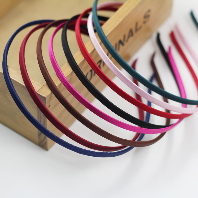 5mm包布套布头箍套雪纺丝带发箍 发饰材料头花手工diy饰品配件