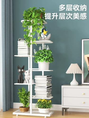 Стеллаж для цветов, стеллаж для хранения, балкон, стеллаж для цветов, гостиная, напольный кронштейн для раковины, сочная полка, крытый железный арт, 2025, новый стиль