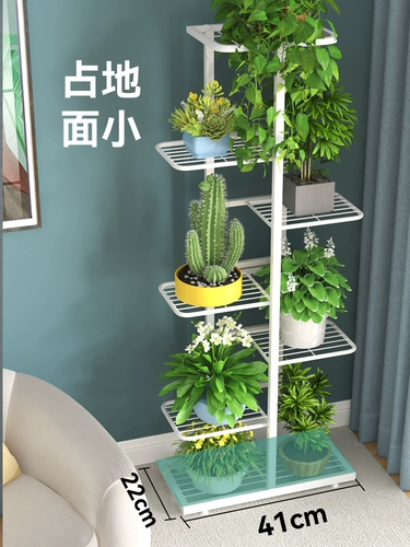 Стеллаж для цветов, стеллаж для хранения, балкон, стеллаж для цветов, гостиная, напольный кронштейн для раковины, сочная полка, крытый железный арт, 2025, новый стиль