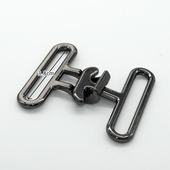 3.8cm内径DIY手工腰带扣包配件金属S扣武装 战术外腰带对扣