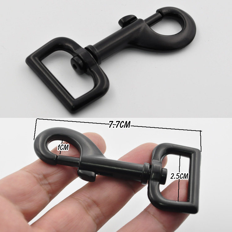 加厚黑色2.5CM包带适用钳扣/挂扣/龙虾扣/狗扣 /包袋钩扣