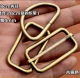 五金箱包配件扣具古铜 方扣 4mm线粗3.8cm金属日字扣 包带扣D扣