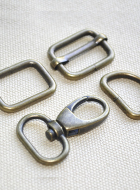 古铜色钩扣 背带扣diy箱包配件钩扣狗扣龙虾扣包袋包 内径2cm