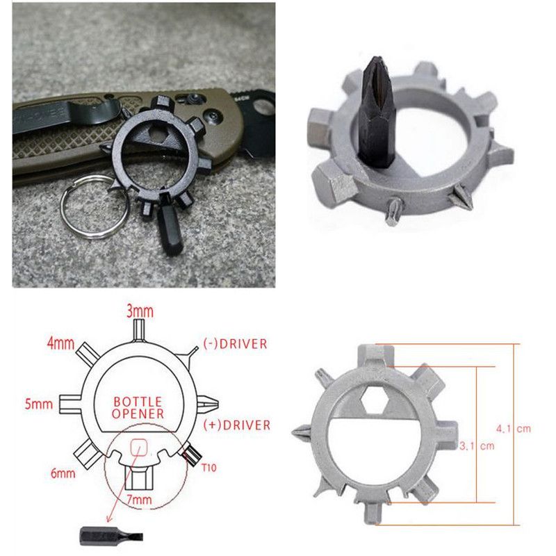 八爪鱼12合一多功能改锥螺丝刀自行车修理工具 EDC工具户外装备-封面