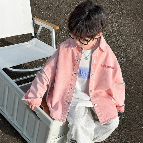 2026中小童男童牛仔外套春秋装新款儿童早秋韩版休闲洋气上衣薄款